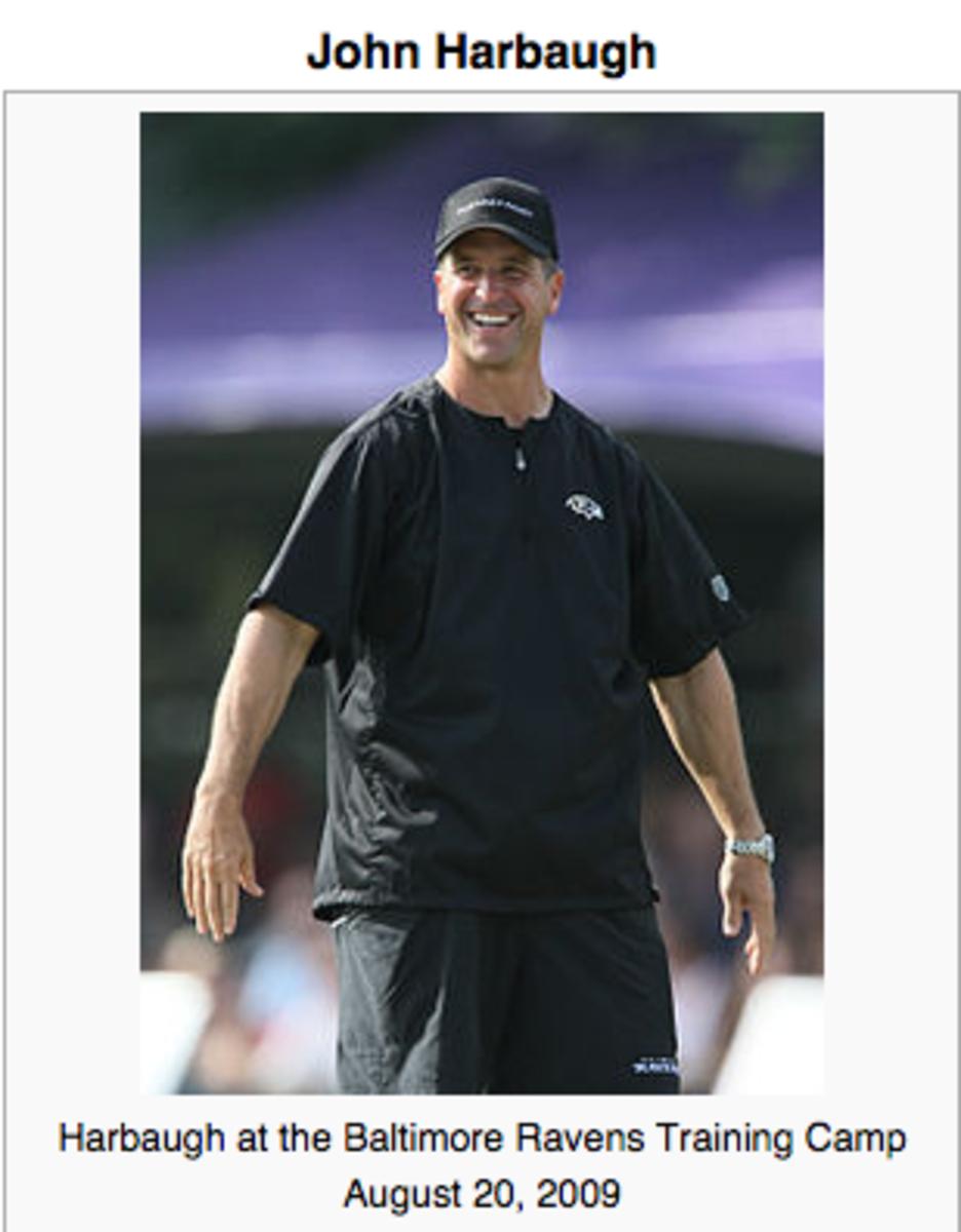 john harbaugh wikipedia picture ravens