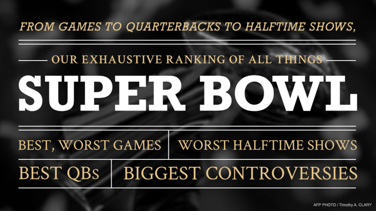 Super Bowl Rankings Lists of all things from NFL title game Sports