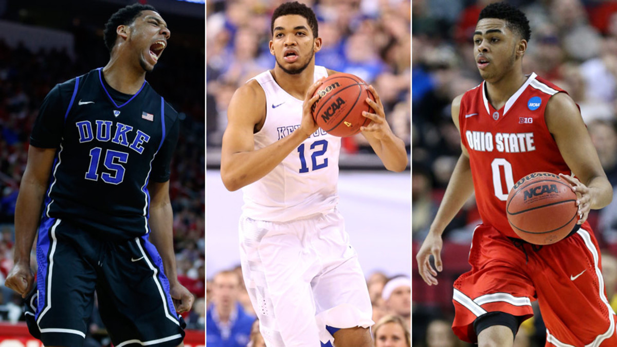 2015 NBA Mock Draft 1.0: Karl-Anthony Towns, Jahlil Okafor face off for ...