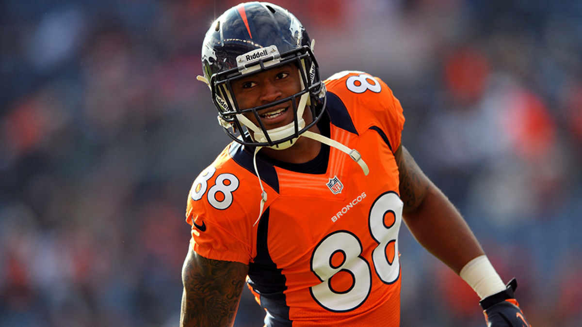 Demaryius Thomas contract Denver Broncos sign franchise tag WR