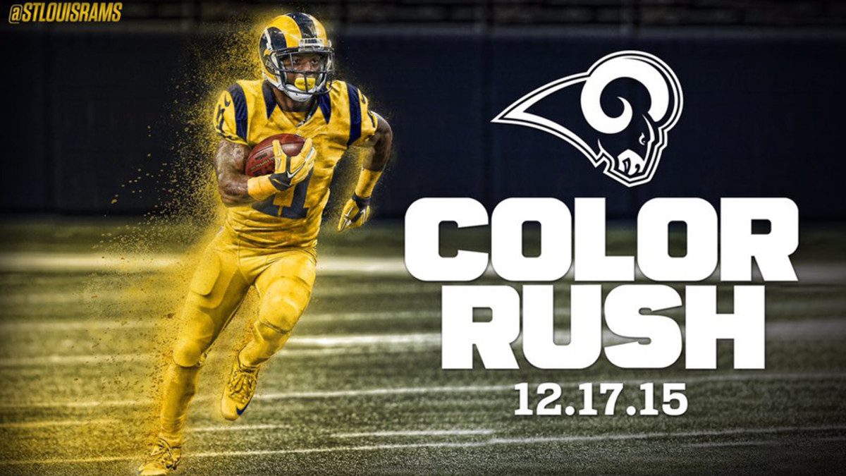Rams will wear Color Rush uniforms vs. 49ers on Thursday night