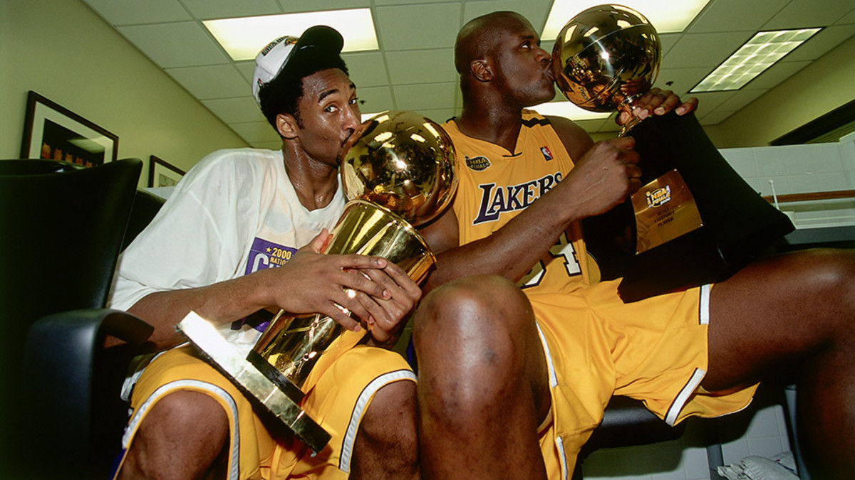 Image result for kobe and shaq 2000 champions