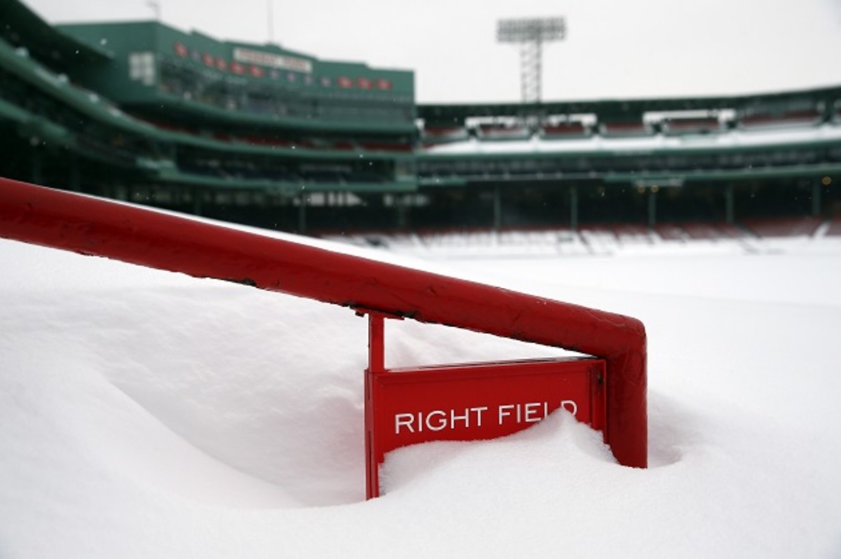 Boston snow: Photos of Fenway Park under three feet - Sports Illustrated