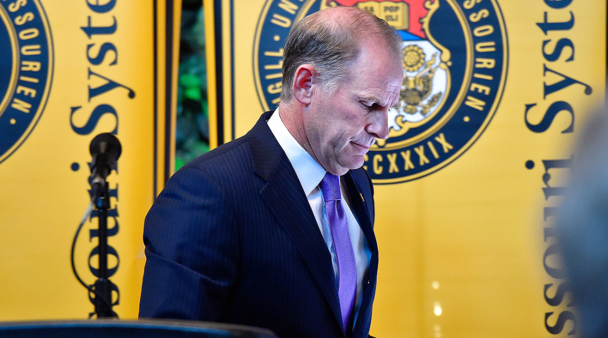 Tim Wolfe resigned his position as Missouri president on Monday.