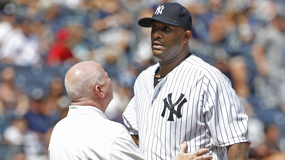 CC Sabathia goes on DL with fluid in his knee