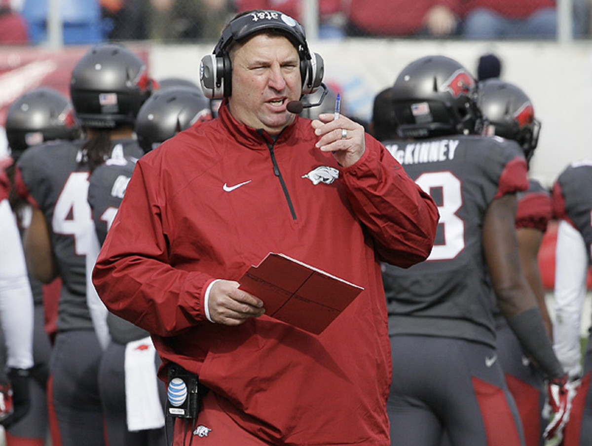 Arkansas' Bret Bielema sounds off on player safety, supporting hurry-up ...