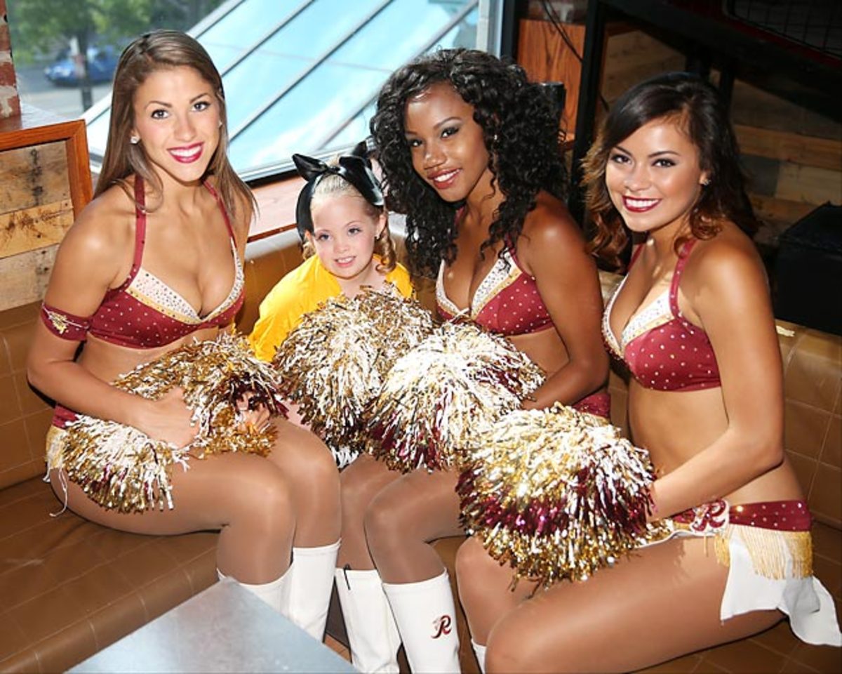 Washington Redskins Cheerleaders Burgundy and Gold Game - Sports Illustrated