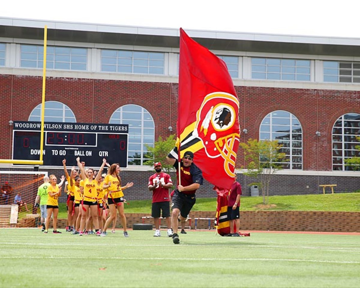 Washington Redskins Cheerleaders Burgundy and Gold Game - Sports Illustrated