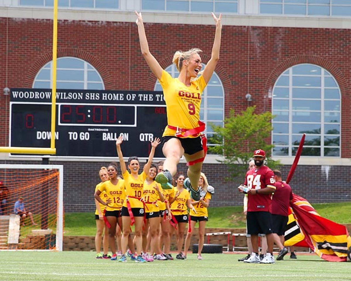 Washington Redskins Cheerleaders Burgundy and Gold Game - Sports Illustrated