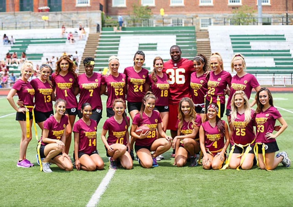 Washington Redskins Cheerleaders Burgundy and Gold Game - Sports