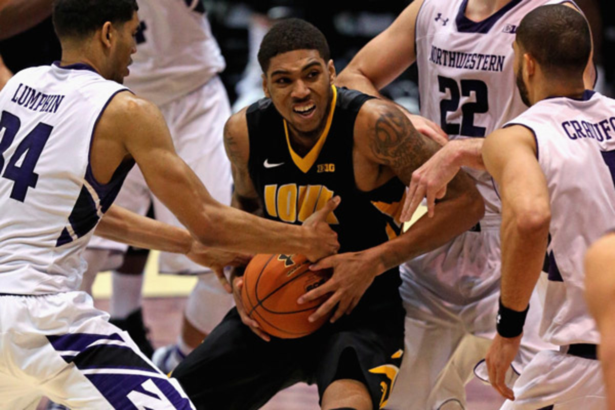 After a sub-par first half, Devyn Marble was virtually unstoppable for Iowa in the second. 