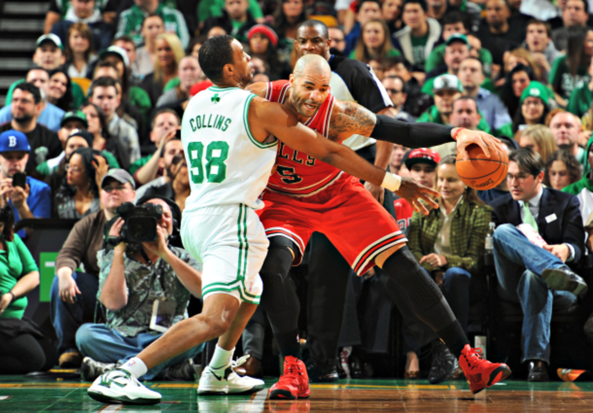 The NBA's post threats will soon be reminded of how irritating Jason Collins can be on the block. (Brian Babineau/NBAE via Getty Images)