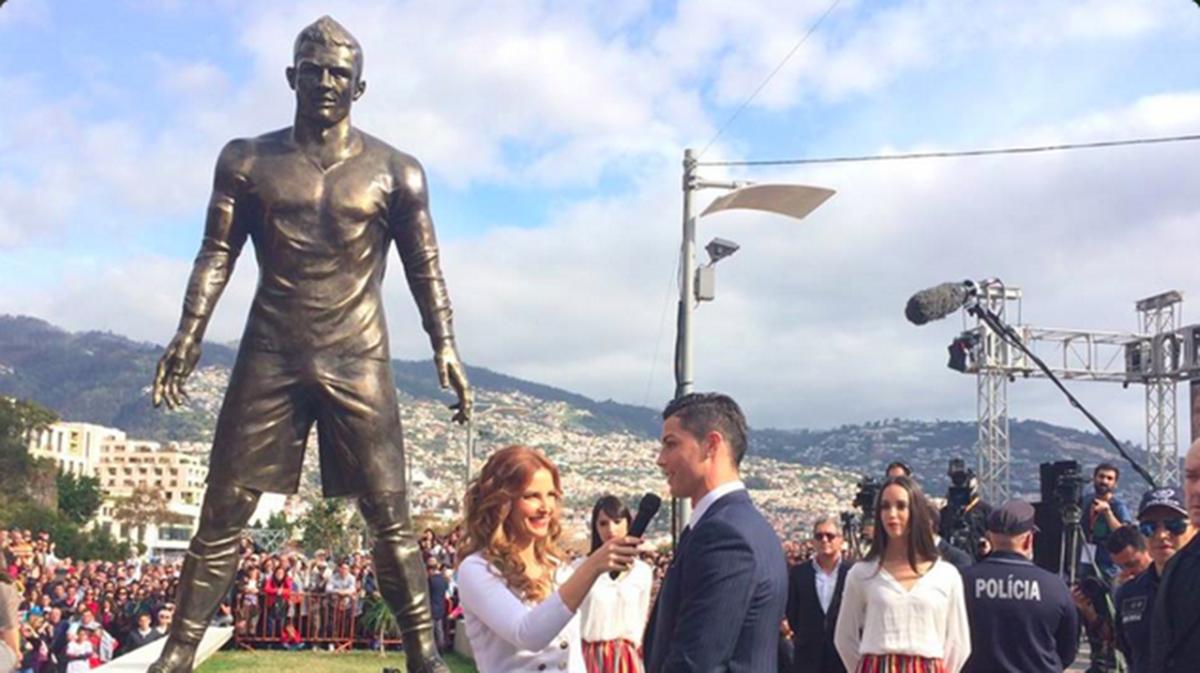 Real Madrid's Cristiano Ronaldo statue erected in hometown - Sports