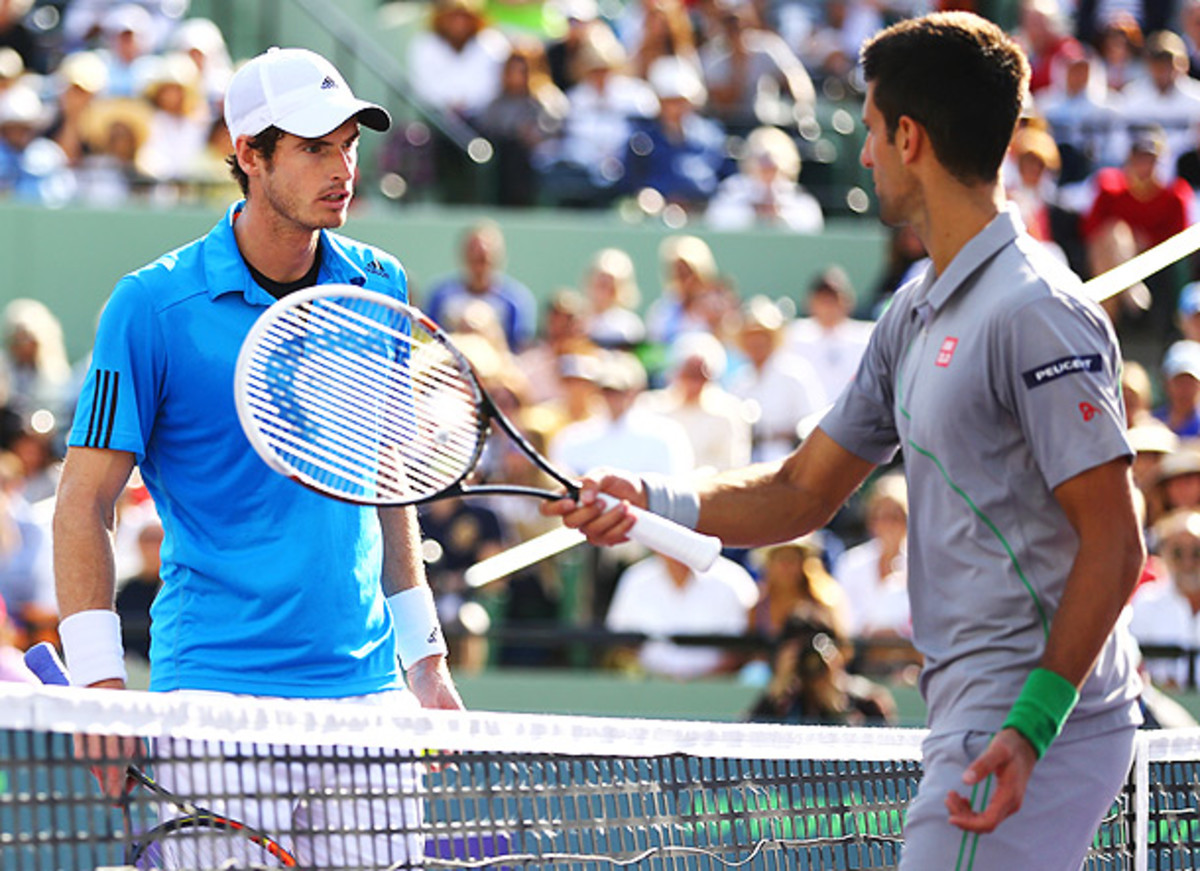 Novak Djokovic admitted that his racket crossed the net while hitting the shot, but the chair umpire missed it. (Al Bello/Getty Images)