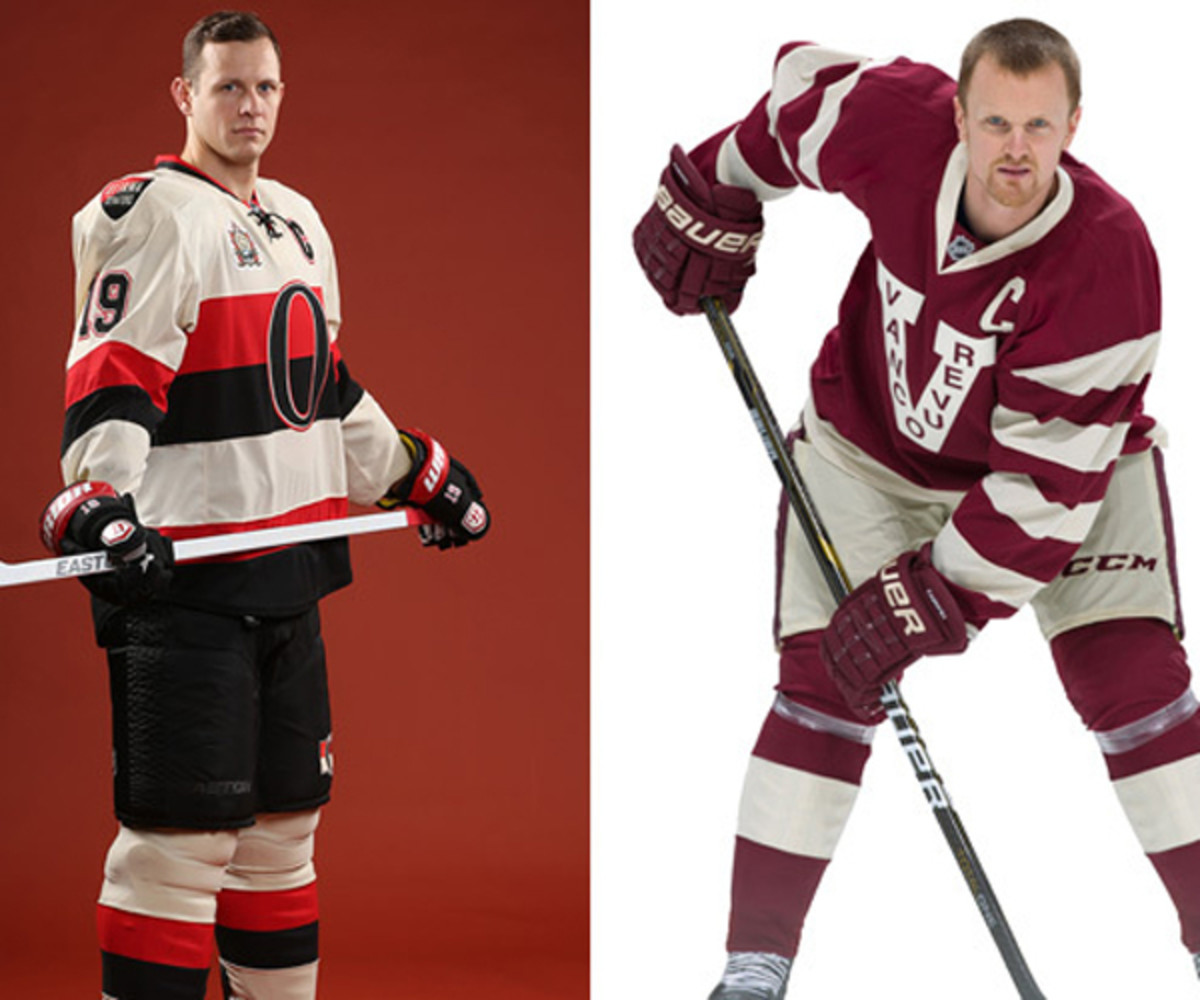 Senators, Canucks unveil Heritage Classic jerseys - The Globe and Mail