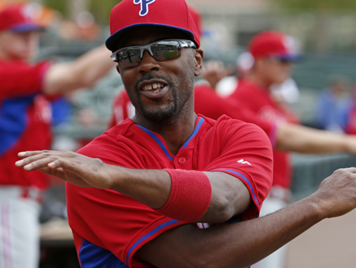 Jimmy Rollins has been riding the pine since Monday. (Gene J. Puskar/AP)