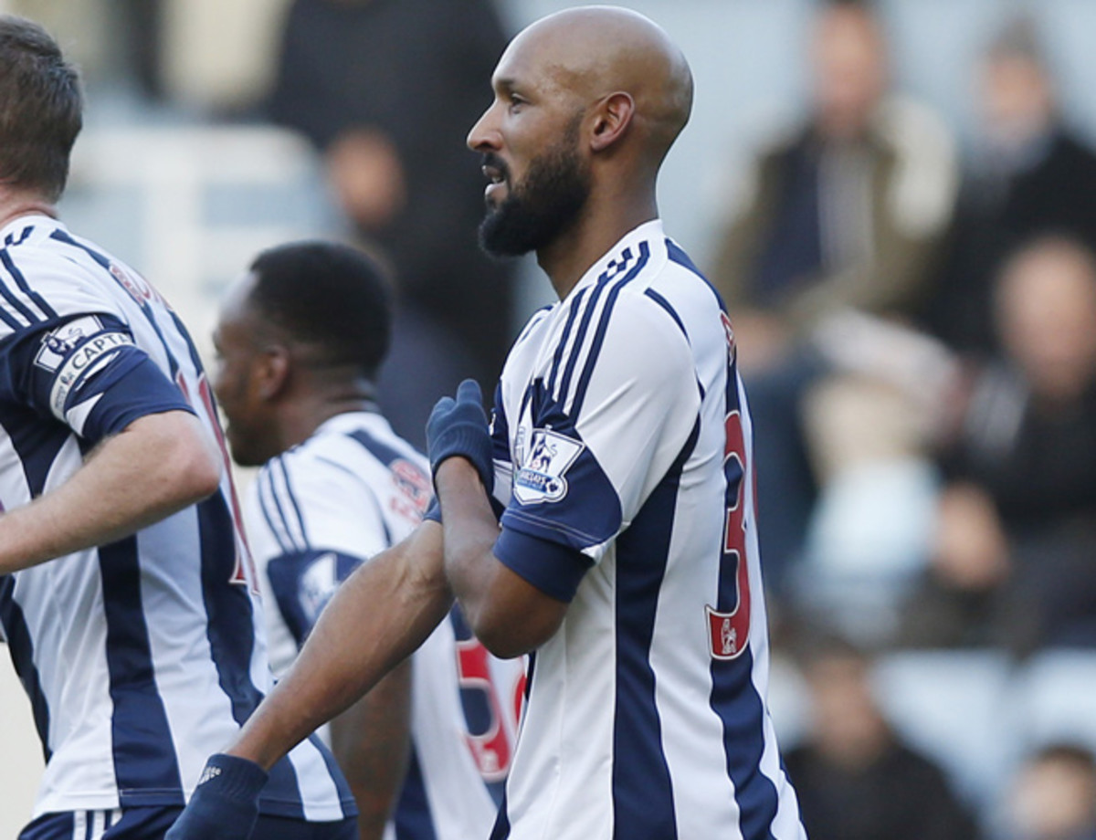 Nicolas Anelka was given a five-match ban for making a racist gesture on Dec. 28.