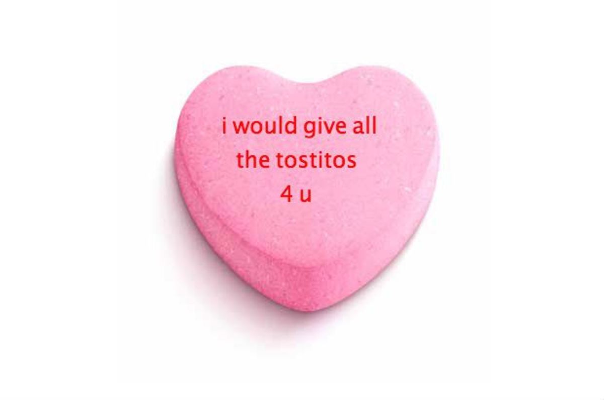 I Would Give All The Tostitos 4 U: College football candy hearts for ...