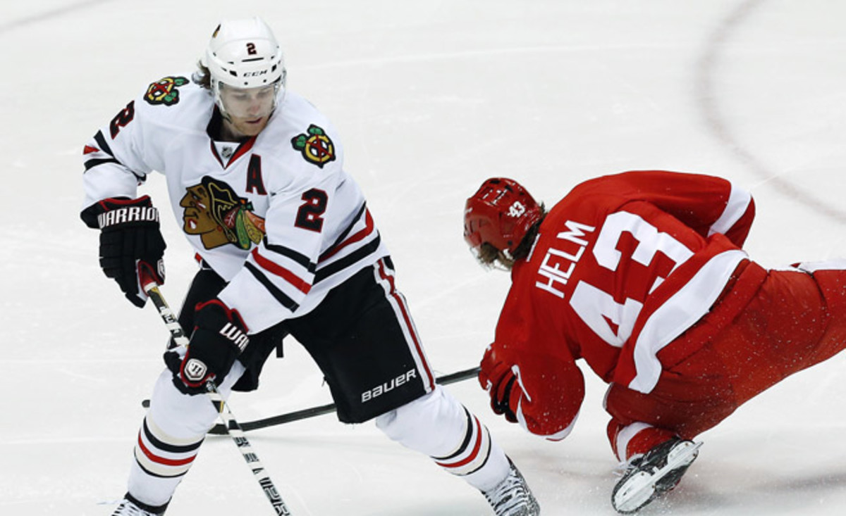 Duncan Keith missed his first game of the season Thursday. The blueliner leads Chicago with 43 assists.