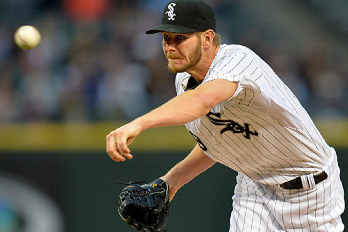  Sale threw 127 pitches on Thursday and GM Rick Hahn says the Sox are erring on the side of caution, though the MRI shows no ligament damage. (Brian Kersey/Getty)