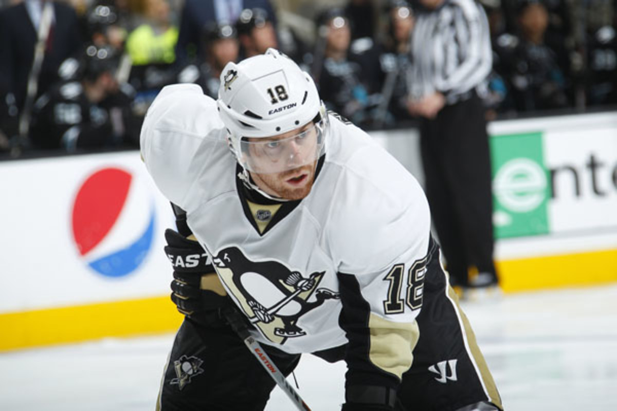 Time NHL Hockey Pittsburgh Penguins #18 James Neal Player Shirt