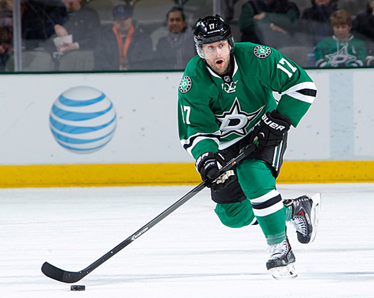 Rich Peverley of the Dallas Stars