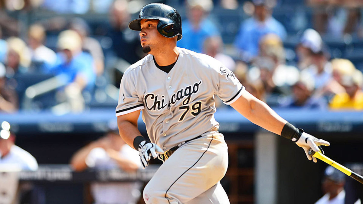 Abreu receives his 2014 Rookie of the Year GIBBY