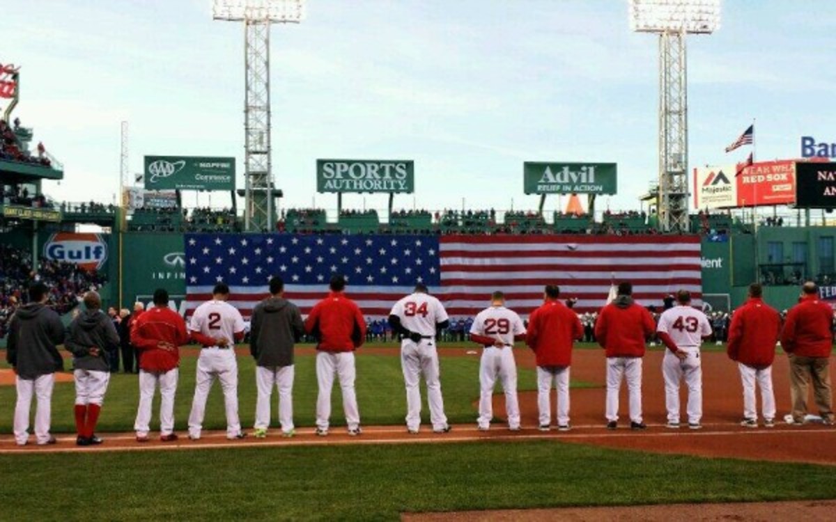 Boston Red Sox honor Boston Marathon victims before Sunday's game - Sports  Illustrated
