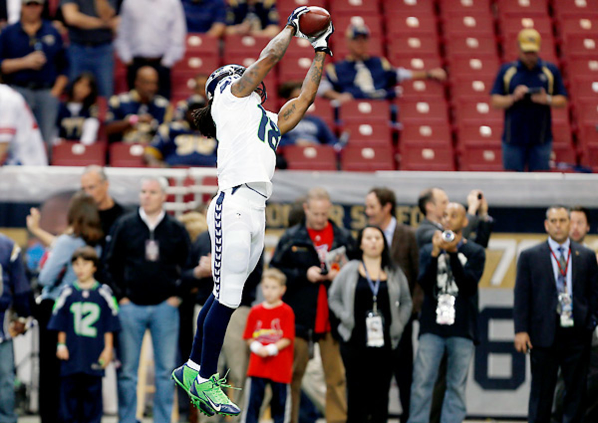 Sidney Rice caught 15 passes for 231 yards in an injury-shortened 2013 season.