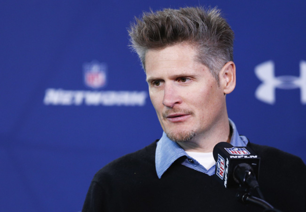 Falcons GM Thomas Dimitroff will hope to find the right player to spark a rebound season. (Joe Robbins/Getty)