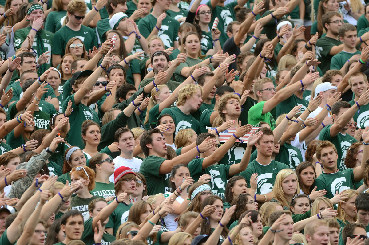 michigan state student section shirt