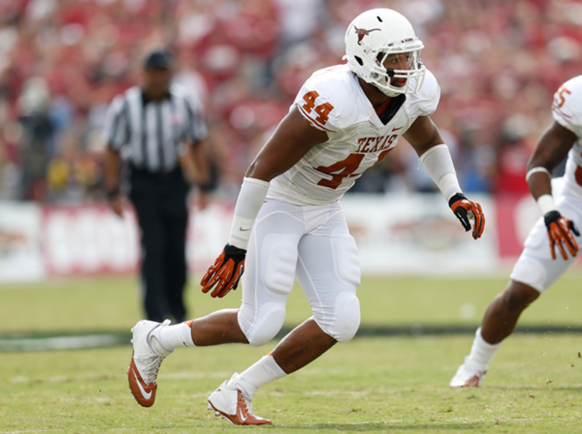 Despite his 13 sacks in 2013, Texas' Jackson Jeffcoat was deemed undraftable. (Cal Sport Media via Getty Images)