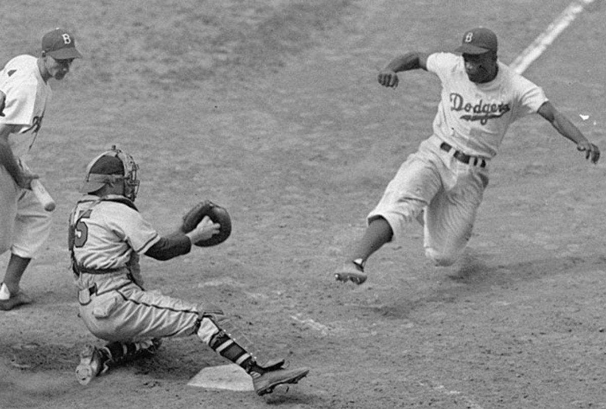 Major League Baseball honored Jackie Robinson with players
