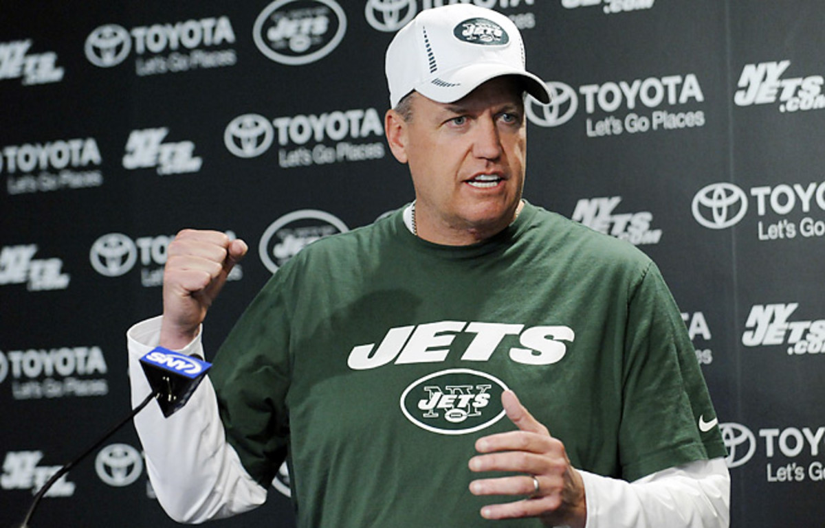 Rex Ryan was uninjured after participating in both days of the running of the bulls in Spain.