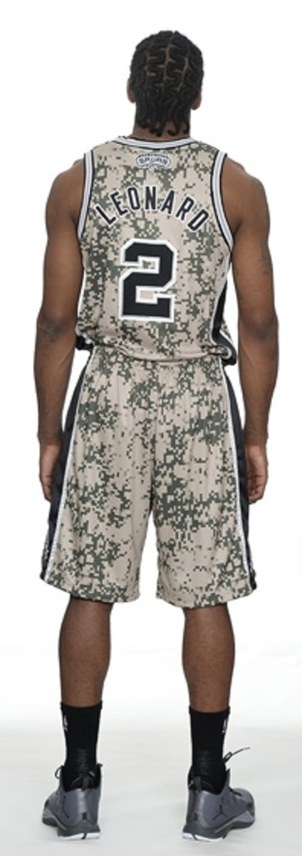 Here are the Spurs' new military-inspired camouflage alternate