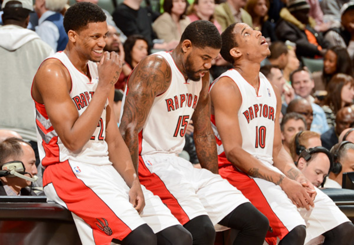 The Raptors are launching a re-branding effort, but are likely to keep their nickname. (Ron Turenne/Getty Images)