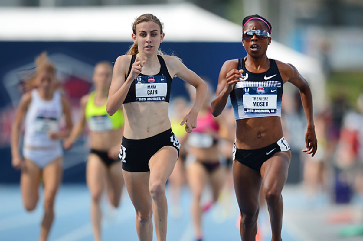 Cain's second-place 1500m finish makes her what officials believe is the youngest member ever of a U.S. world championship team. 