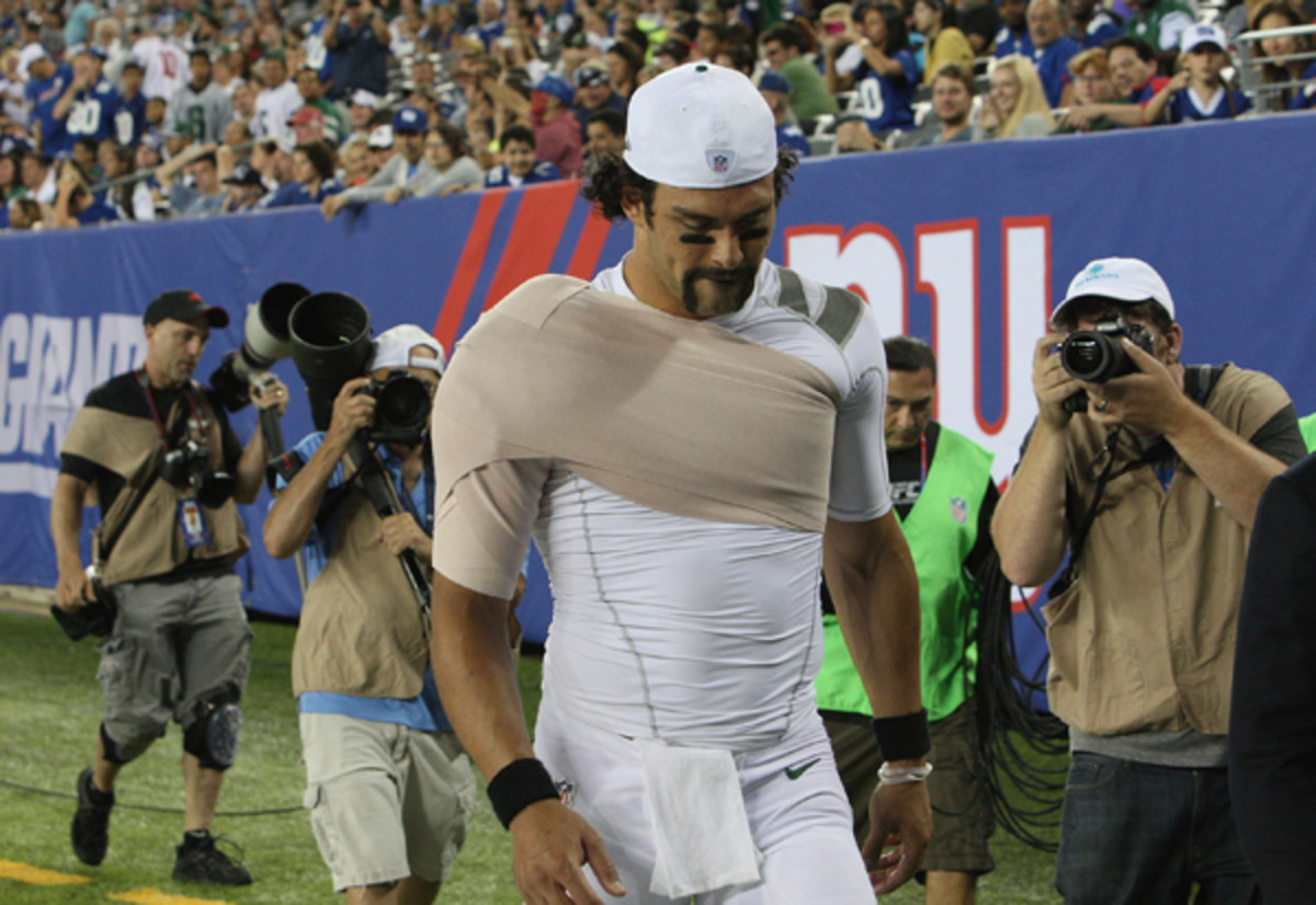 This could be the end of Mark Sanchez's time with the New York Jets. (Al Pereira/Getty Images)