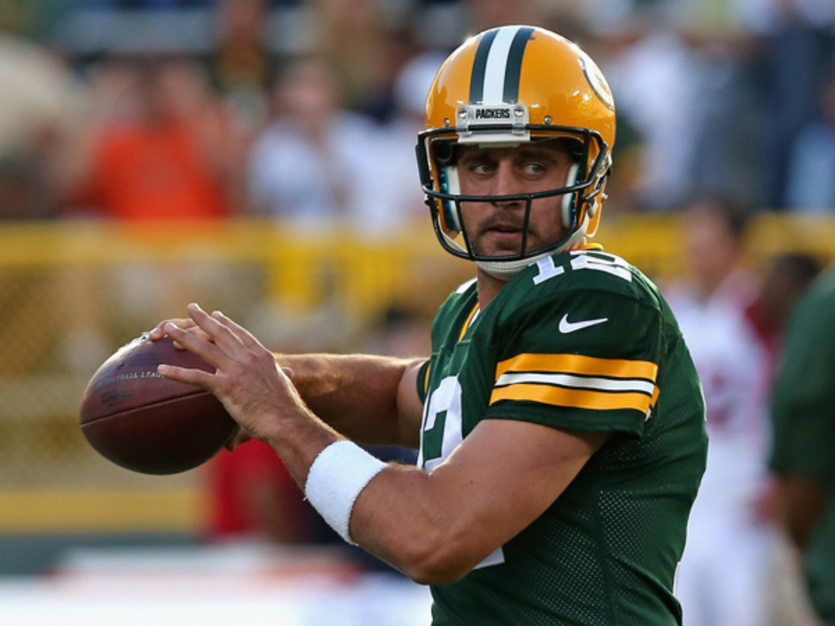 It's Aaron Rodgers' world -- the rest of the NFL just lives in it. (Jonathan Daniel/Getty Images)