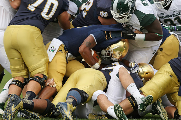 AP Poll: Notre Dame Falls Out Of Top 25; Alabama Still No. 1 After Week ...