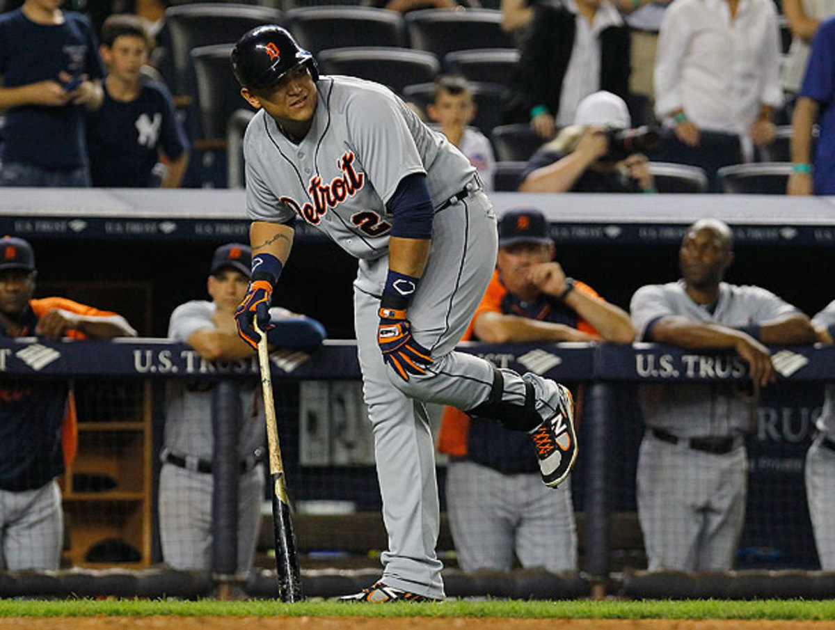 Miguel Cabrera shook off knee pain to crush a game-tying home run off of Mariano Rivera. 