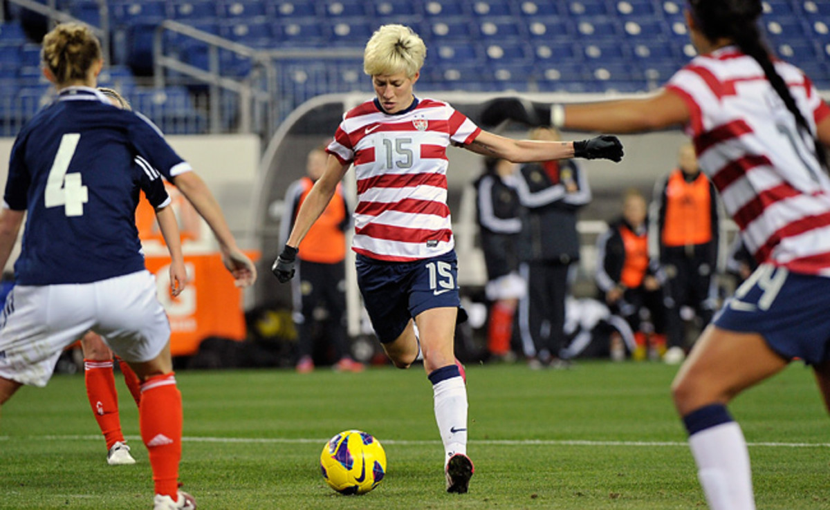 Megan Rapinoe put the U.S. up 1-0 when she scored at the end of the 21st minute from 15 yards.