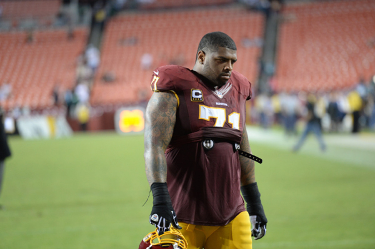 Trent Williams had a bone to pick with the refs after the Redskins' loss to the Eagles. 