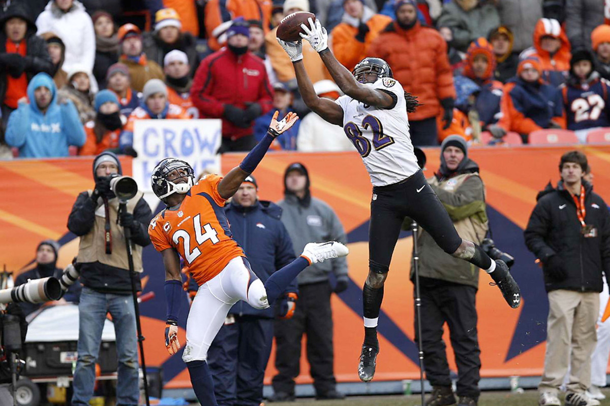 Torrey Smith Touchdown AFC Championship Game Spotlight Action Sports Photo  - Item # VARPFSAAON142 - Posterazzi