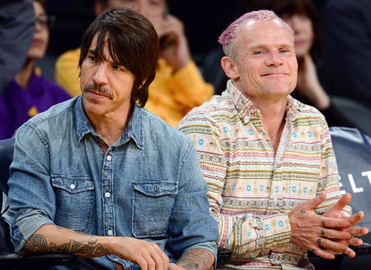 Anthony Kiedis and Flea