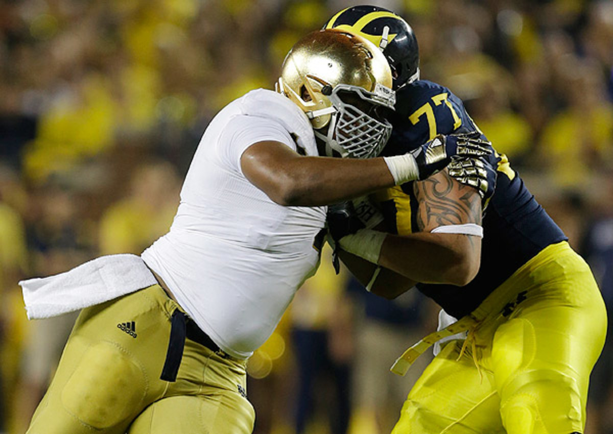 Notre Dame's Stephon Tuitt is an impressive talent, but he has disappointed on the field in 2013. 