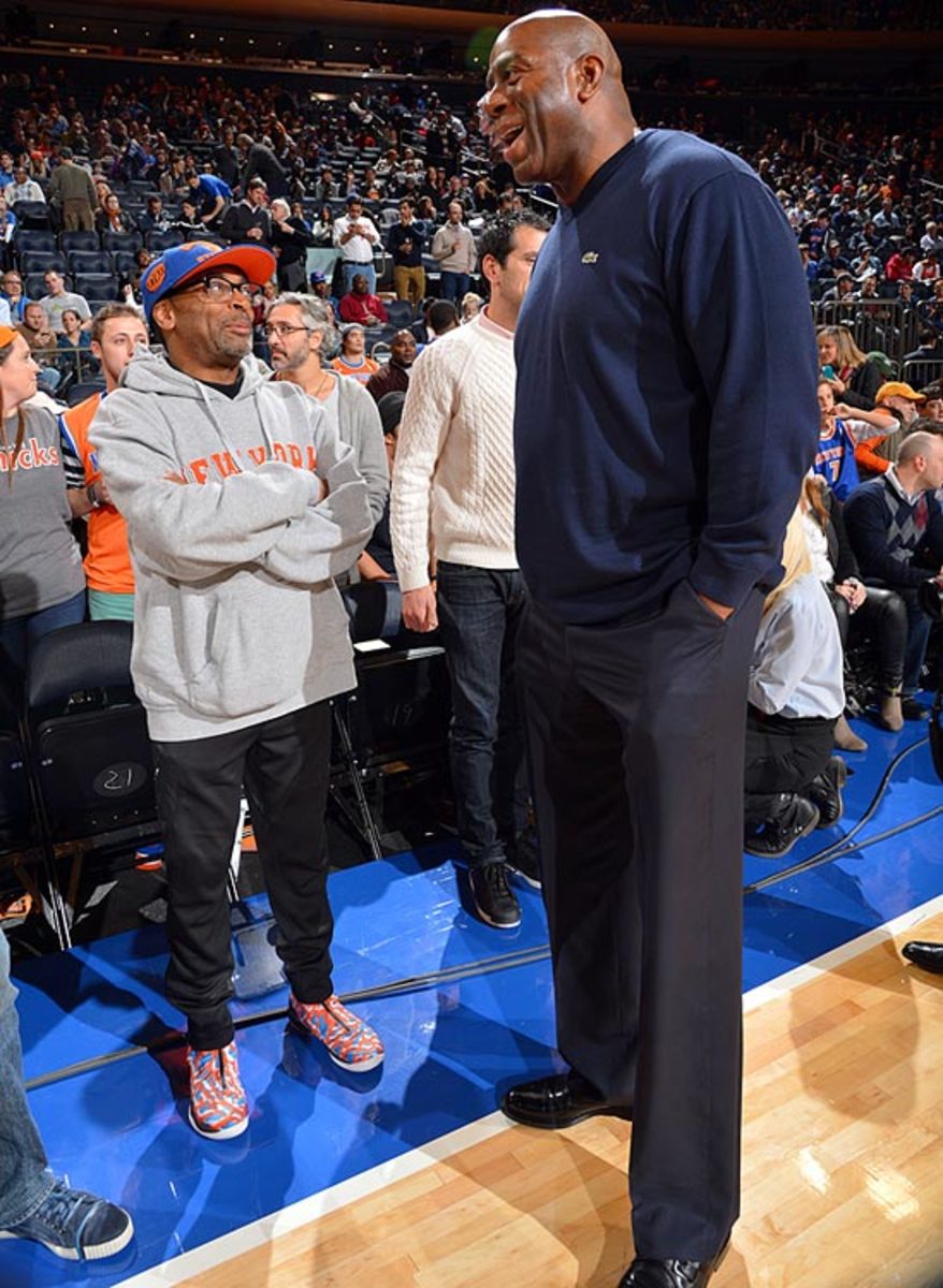 Spike Lee and Magic Johnson