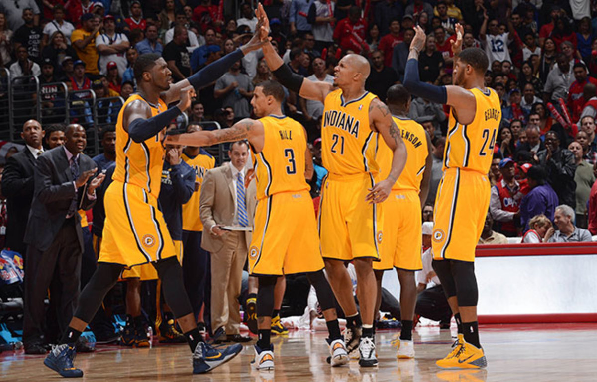 The Pacers' starting lineup is holding opponents to a stifling 86.5 points per 100 possessions this year.