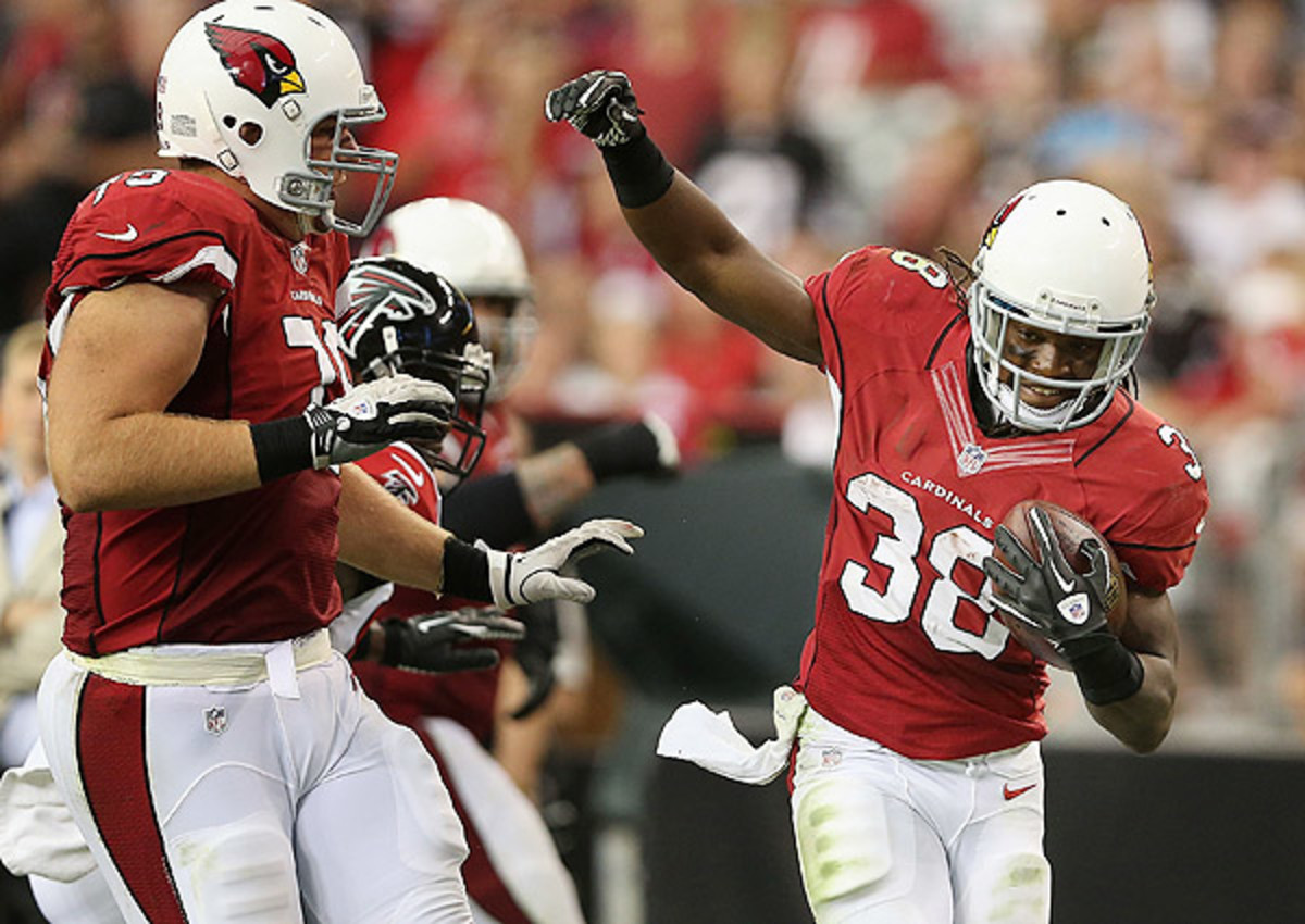 Andre Ellington totaled 162 yards on just 17 touches in the Cardinals' win over the Falcons. 