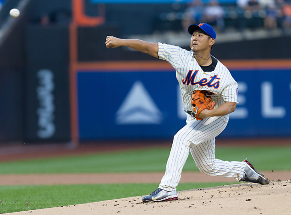 Daisuke Matsuzaka reappeared in the big leagues on Friday night with the Mets. [Joshua Sarner/Icon SMI]